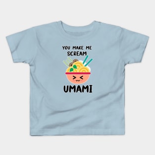 Umami Ramen Noodles Japan Japanese Soup Anime Kawaii Cute Kids T-Shirt